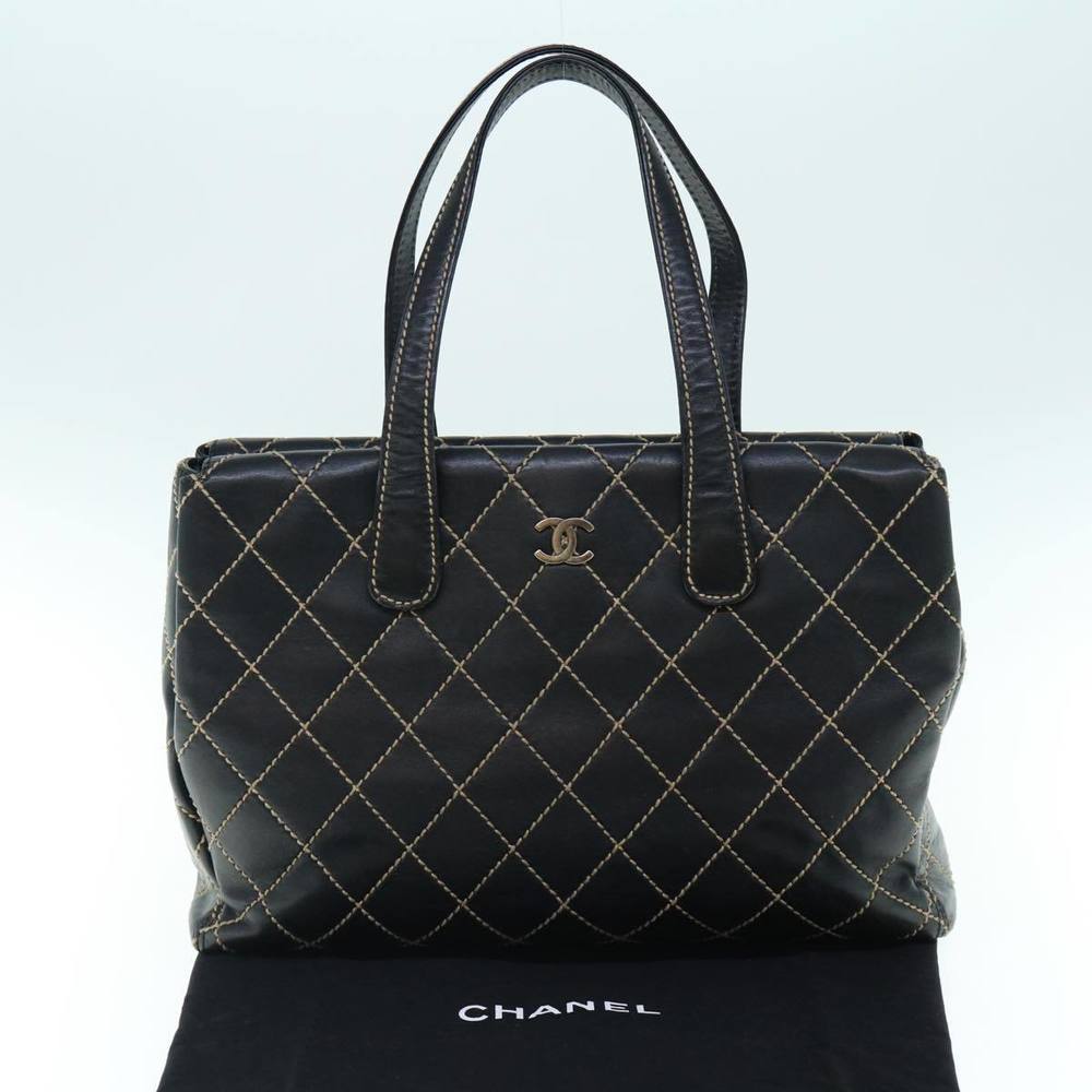 CHANEL Wild Stitch Calfskin Bag